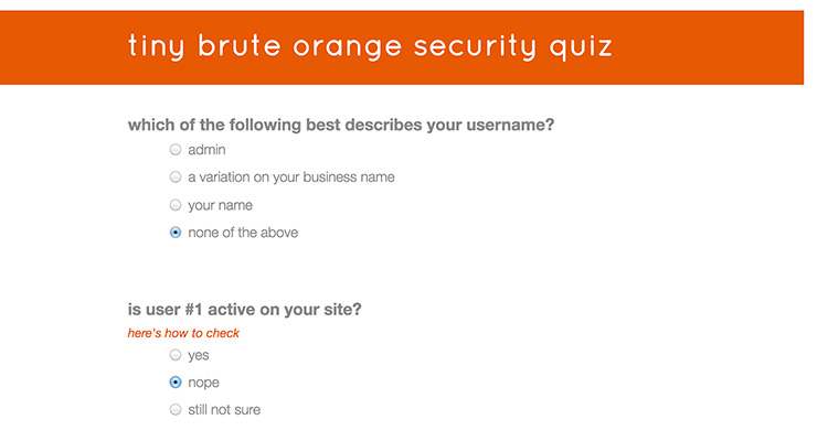 ways to incorporate a quiz into your site // tiny blue orange