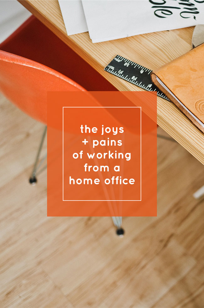 tiny blue orange // the joys and pains of working from your home office as a freelancer or self-employed business owner
