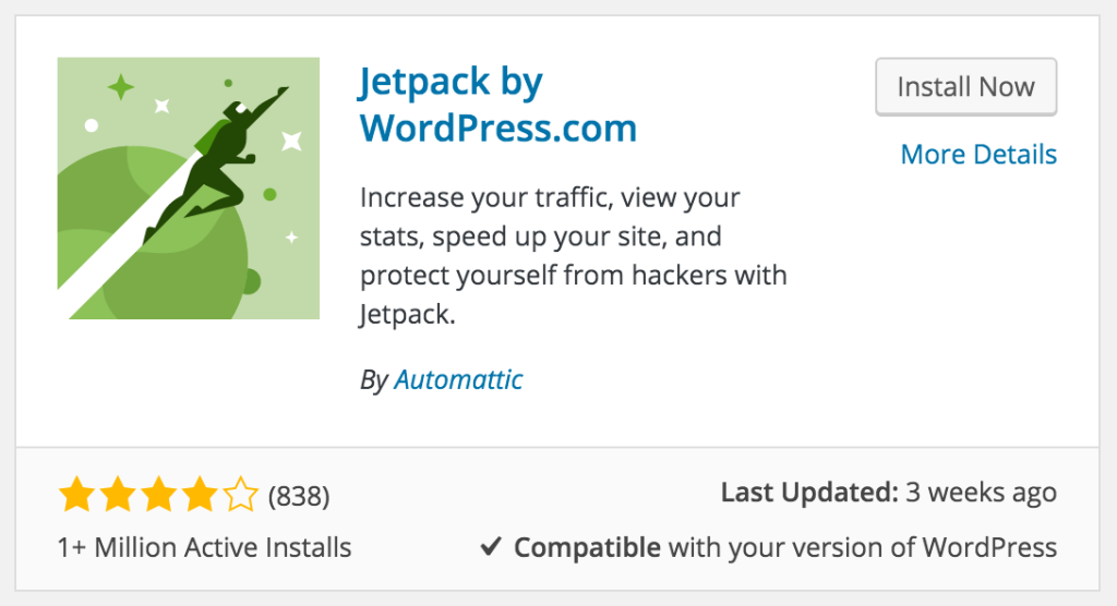 install jetpack on your WordPress site // tiny blue orange