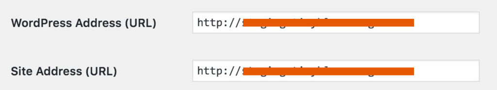settings to change your domain name // tiny blue orange